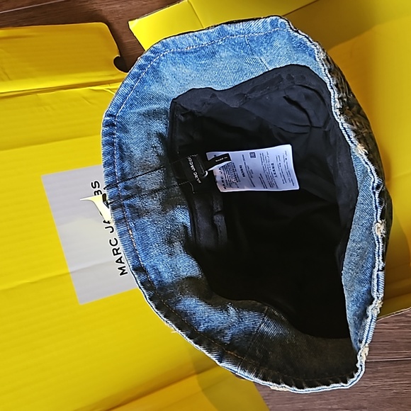 MARC JACOBS PATCHWORK DENIM BUCKET HAT SIZE XS/S - Picture 12 of 17